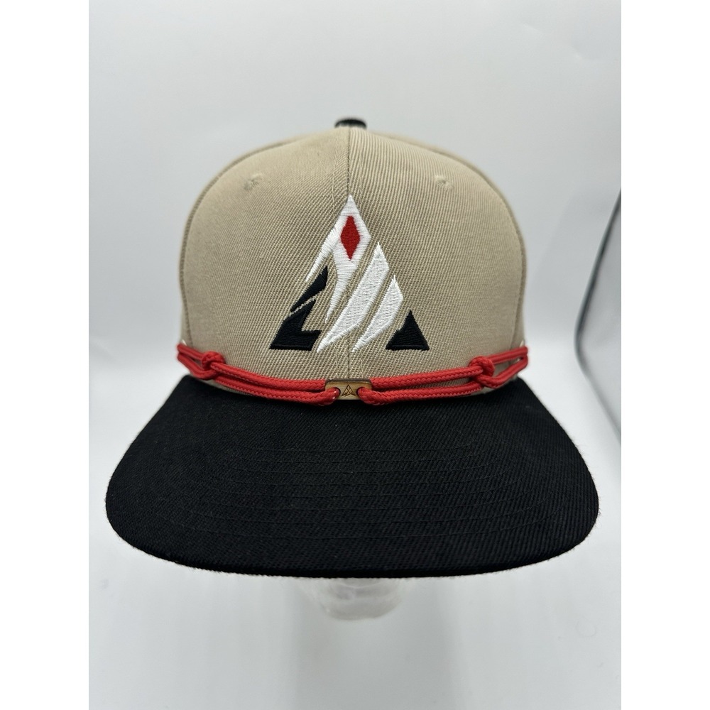 Findlay Hats Snapback Tan Black Rope Brim Patch Logo Adjustable OSFA
